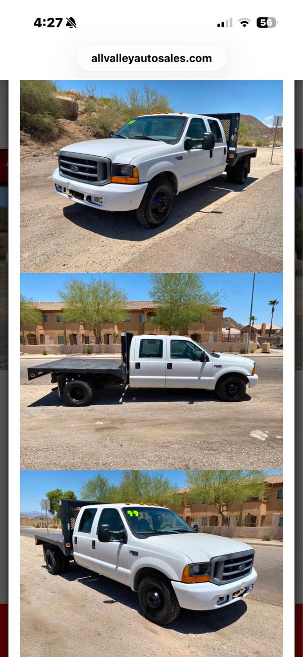 1999 Ford F350 Super Duty Crew Cab - XL Pickup 4D 6 3\/4 ft
