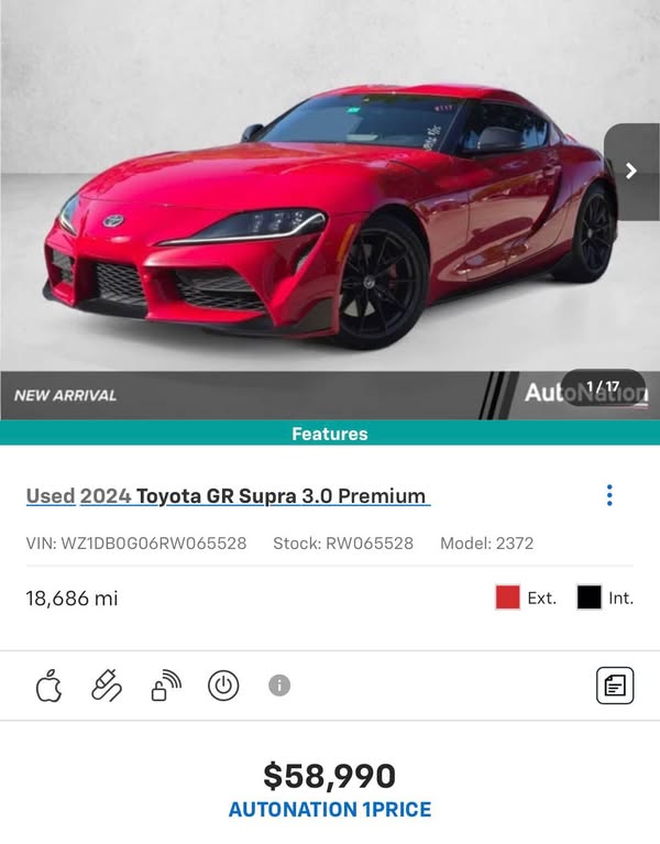 2024 Toyota Supra - 3.0 Premium