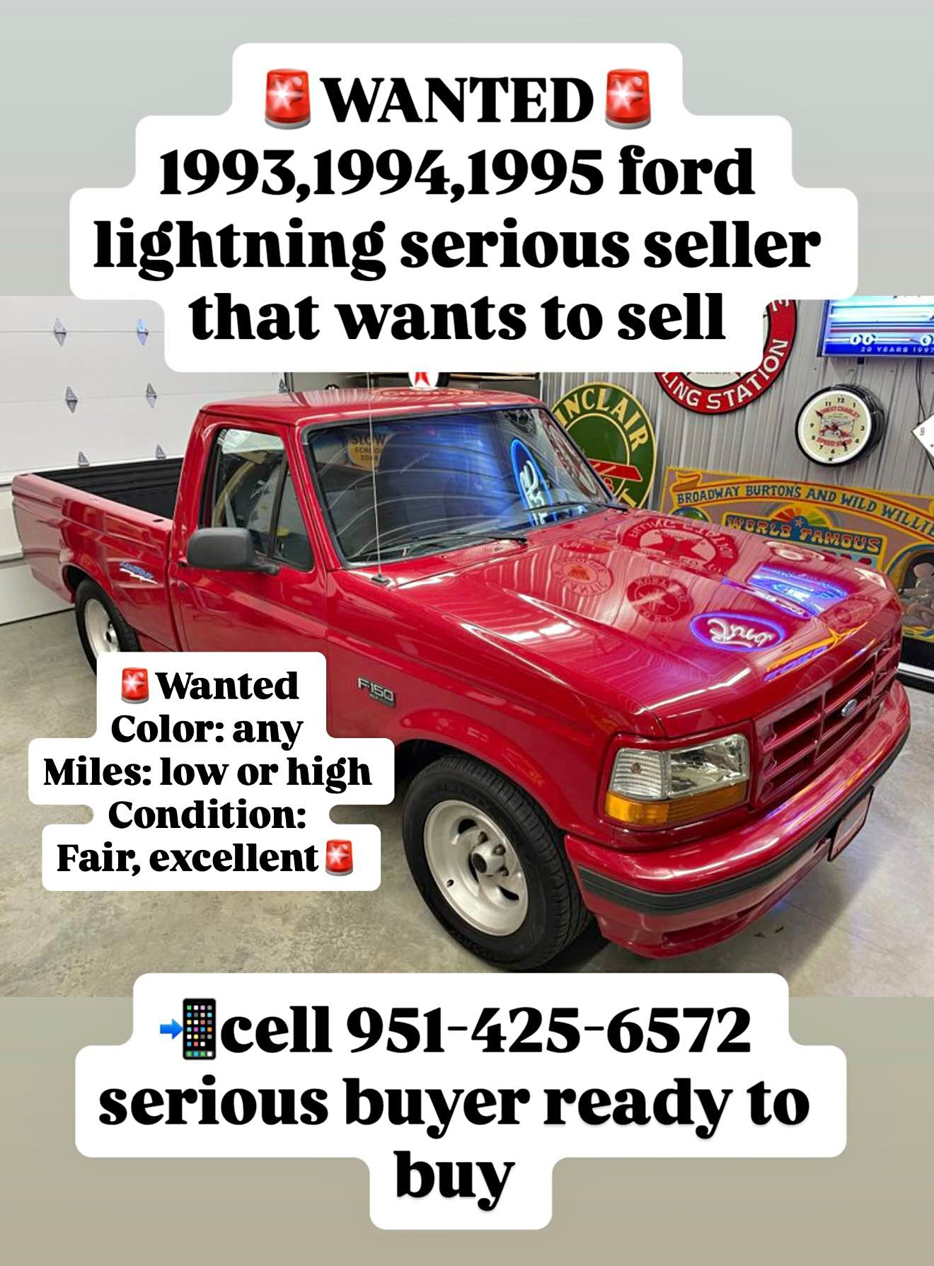 1995 Ford F-150 - SVT Lightning Pickup 2D 6 1\/2 ft
