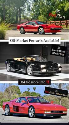 1988 Ferrari testarossa, 308 & 348 - Testarossa, 348 spider, 308