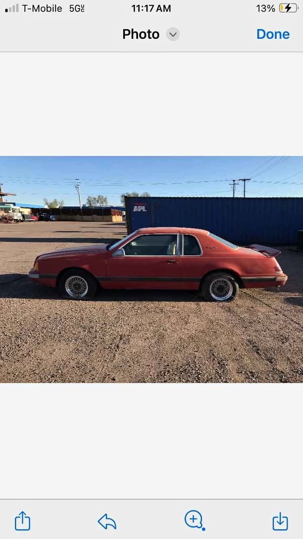1986 ford thunderbird turbo coupe