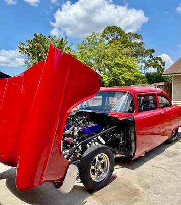 1955 Chevrolet bel air drag car