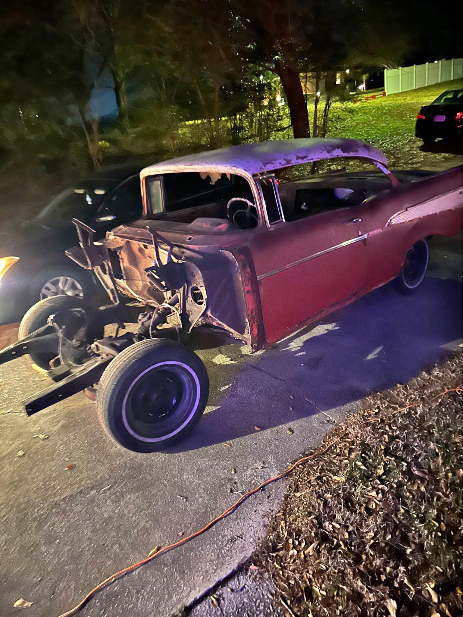 1957 Chevrolet bel air no post