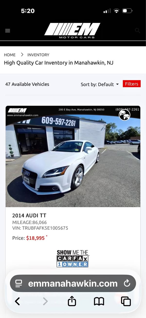 2014 Audi TT - 180 Coupe 2D