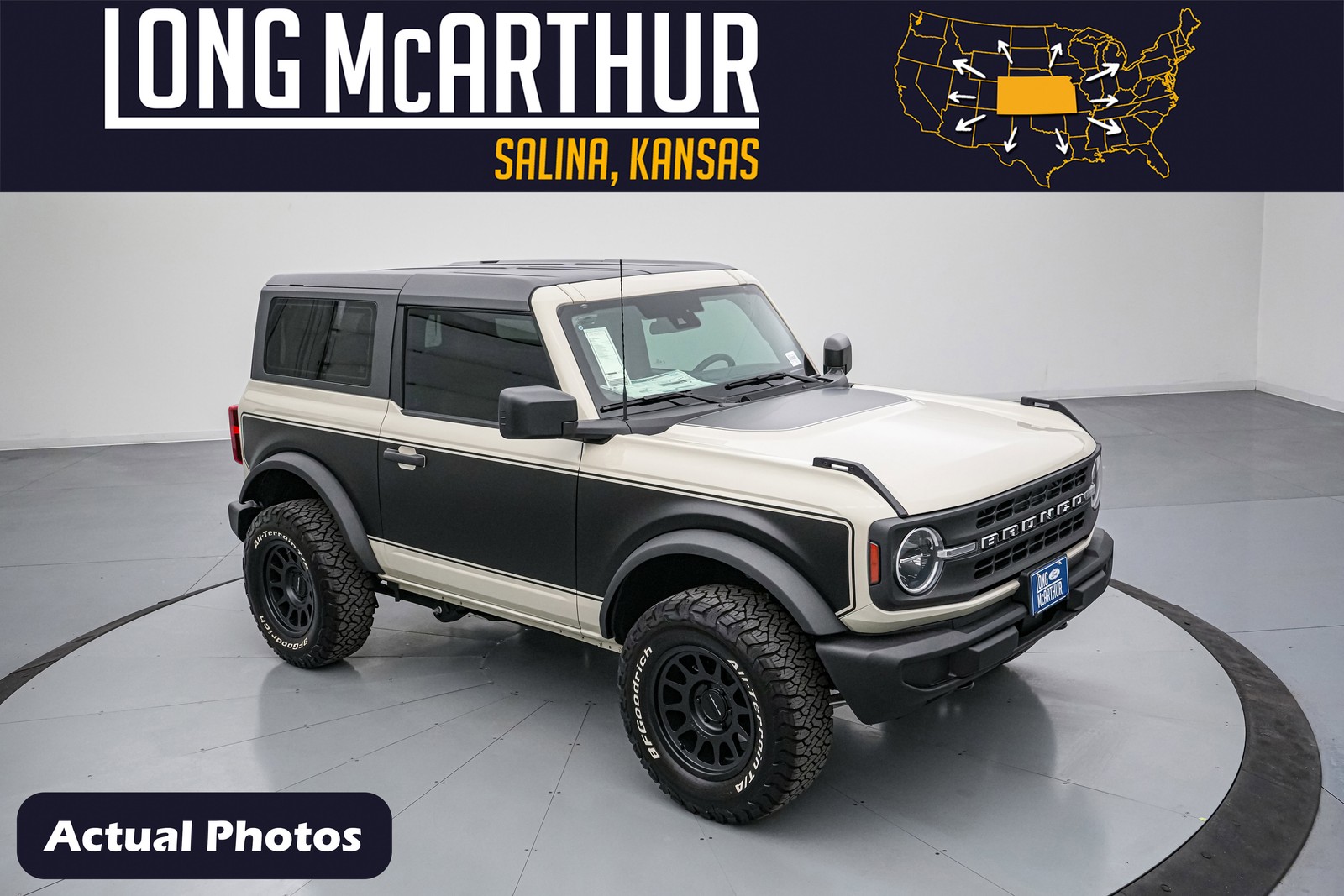 2025 Ford Bronco Vintage Two Tone BFG Tires 4x4 MSRP $57170