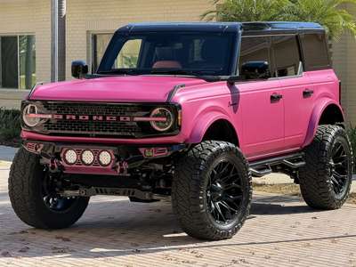 2025 Ford Bronco Matte Pink Custom Lifted Outer Banks