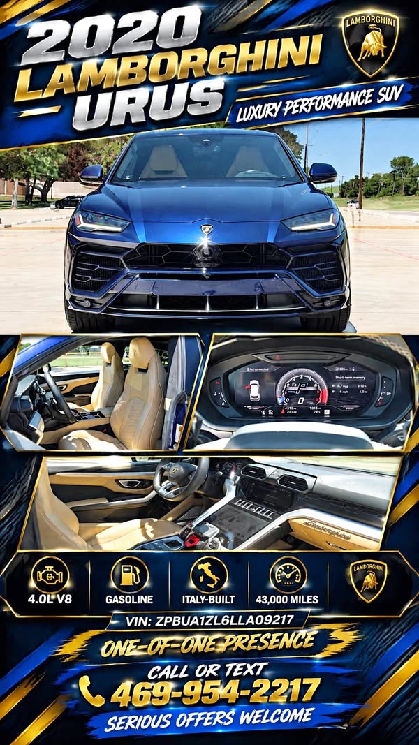2020 Lamborghini Urus - Sport Utility 4D