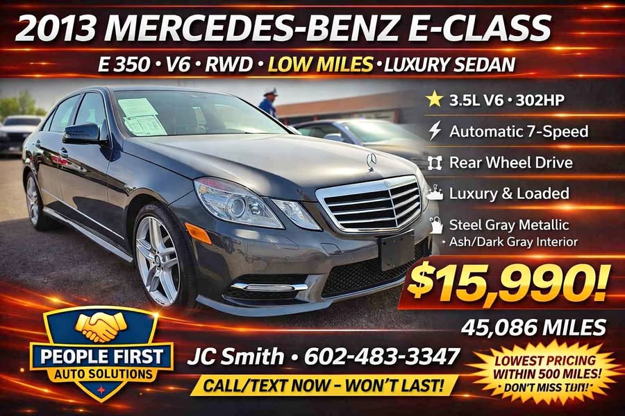 2013 Mercedes-Benz E-Class E 350 Sedan 4D