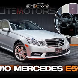 2010 Mercedes-Benz E-Class E 550 4MATIC Sedan 4D