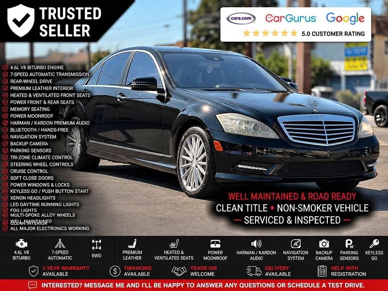 2010 Mercedes-Benz S-Class - S 550 SEDAN 4D