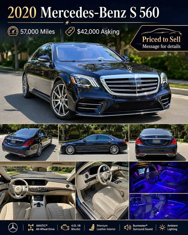 2020 Mercedes-Benz S-Class - S 560 Sedan 4D