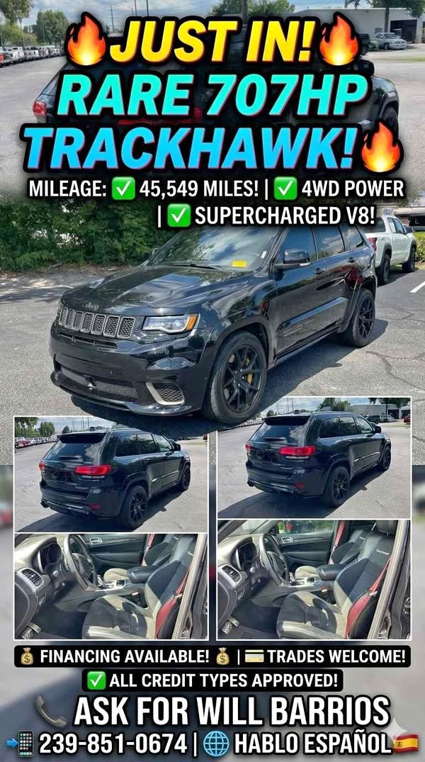 2021 Jeep Grand Cherokee - Trackhawk Sport Utility 4D