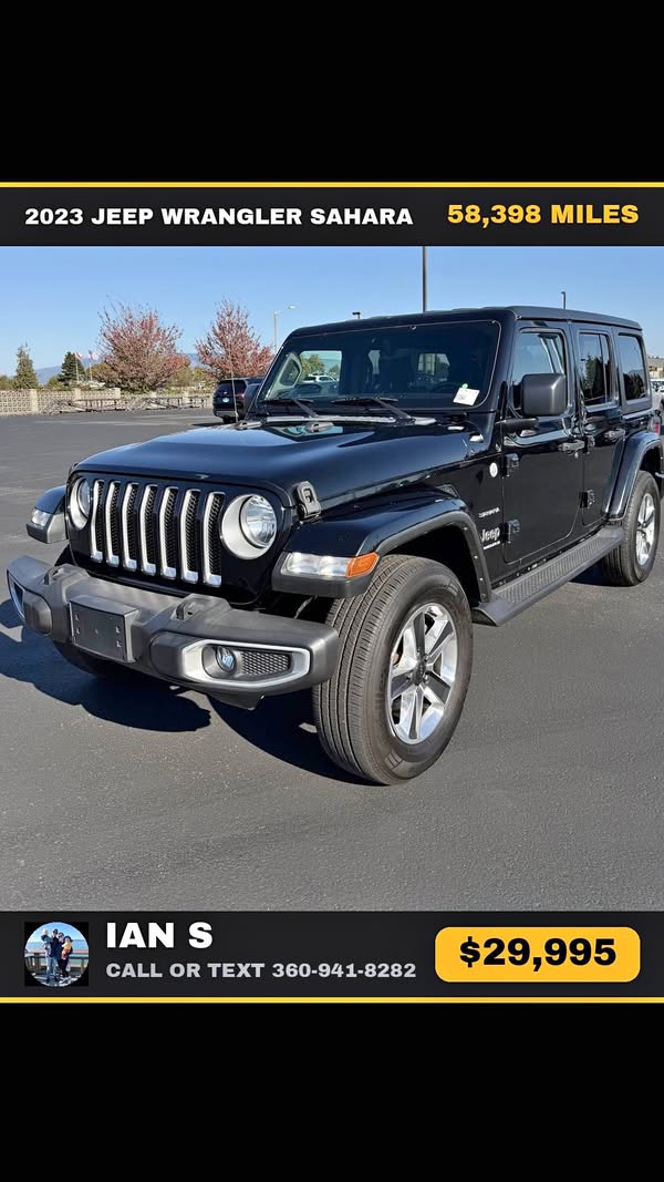 2023 Jeep Wrangler - Sahara Sport Utility 4D