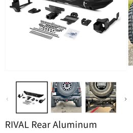 Rival 4x4 Rear Aluminum Stubby Bumper \u2013 Jeep Wrangler JL (2018\u20132025) \u2013 NEW IN BOX - Backordered