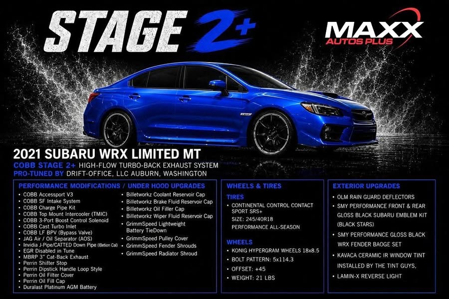 2021 Subaru WRX Limited