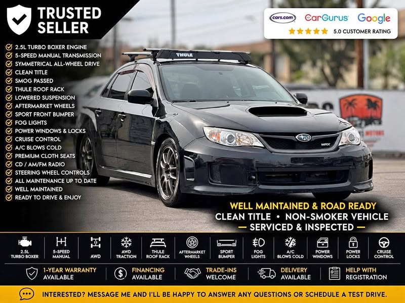 2012 Subaru Impreza - WRX SEDAN 4D