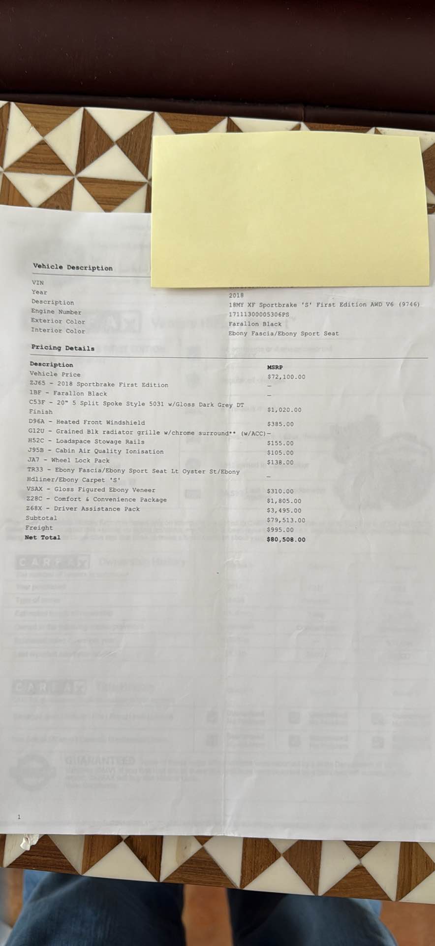 2018 Jaguar XF - XF Sportbrake S First Edition Sport Wagon 4D